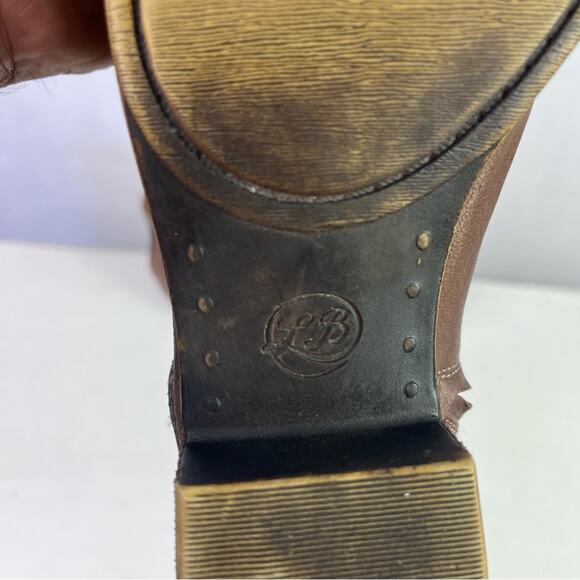 Lucky Brand Boots Womens 6M/36 Brenon Leather Round Toe Side Zipper Ankle - Picture 2 of 16